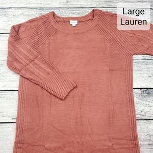 Large Lularoe Lauren Sweater Dress